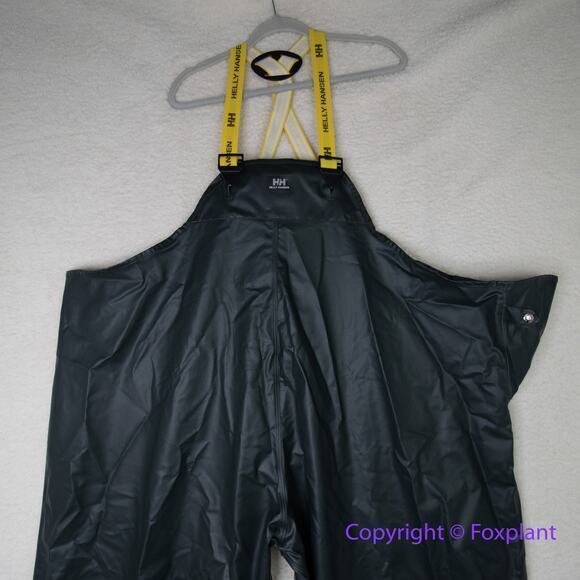 New! Helly Hansen X Large Mens Bibs Rain Pants, P400 in dark green , size 5XL - Picture 2 of 16